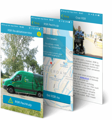 RSR Pechhulp app beschrijving