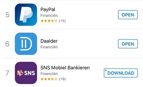 Betaal app Daalder succes in de app stores