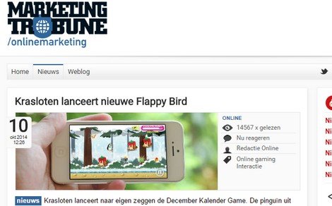 December Kalender op MarketingTribune